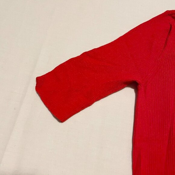 Zara Cutout Red Womens Long Dress Size Medium - Picture 12 of 15